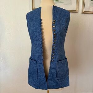 Vintage blue vest